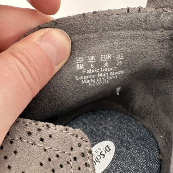 Dr. Scholl’s Gray Faux Suede Ankle Boots Booties Cutout Perforated Size 8M‎ - Picture 9 of 9